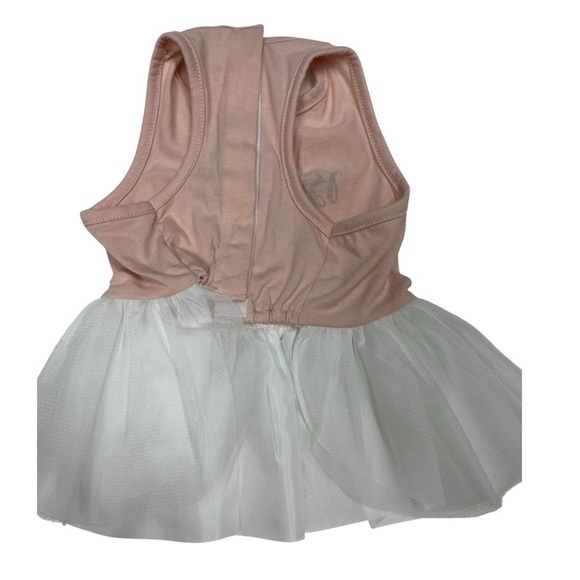 Birthday dog  Pink and White Dress with tutu. - Picture 2 of 2